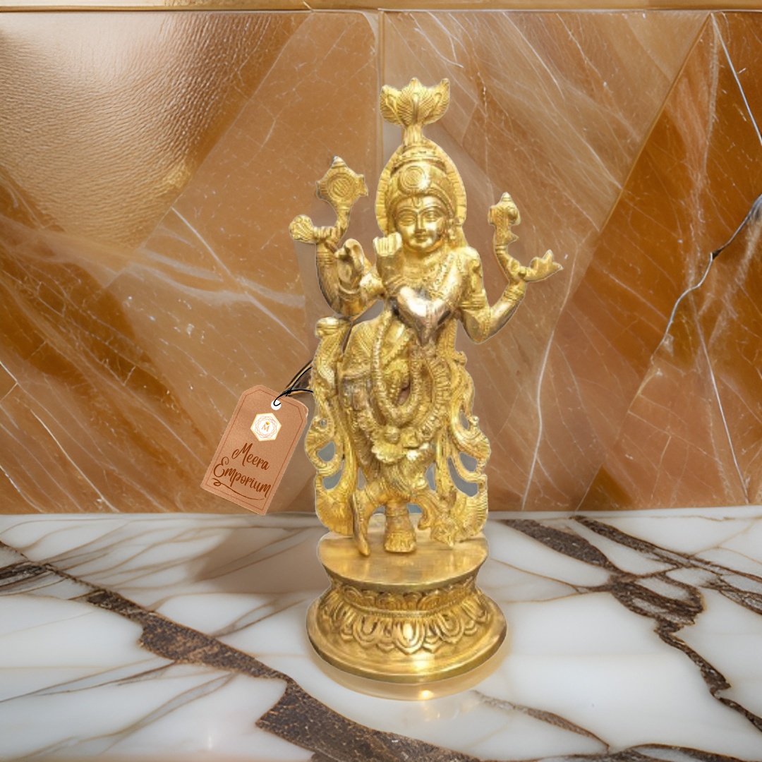 Krishna Brass Super Fine Art Weight 2.5Kg | Height 30cm