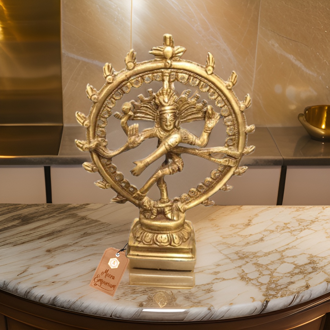 Natraj Brass small with fine art weight-500gm height-16cm for home or office