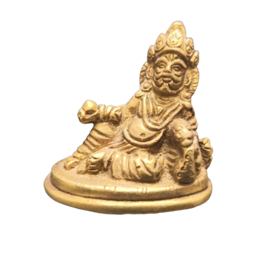 Kuber of Dhan Kuber Brass Idol for Home wealth Small size 6cm weight 200gm