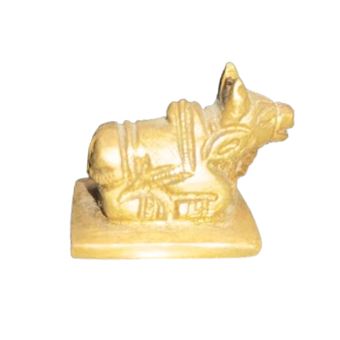 Nandi Maharaj very Small Size Brass Idol for Home 70gm 2.8cm