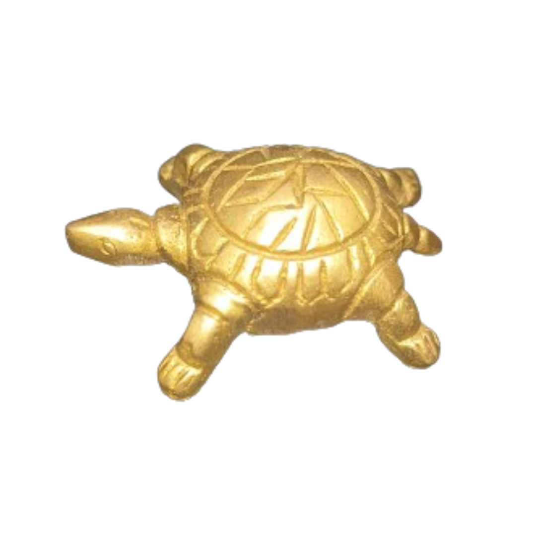 Kachhua (Tortoise) Brass very small size 2cm height for Office Table or Home Wealth 70gm weight